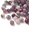 Electroplate Glass Beads GLAA-D020-01H-3
