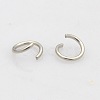 Tarnish Resistant 304 Stainless Steel Open Jump Rings STAS-N015-03-8x1mm-1
