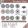 24Bag 12 Styles Alloy Synthetic Stone Beads Buttons BUTT-CP0001-17-2