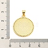 Brass with Cubic Zirconia Pendants KK-K332-16A-G-01-3