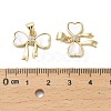Brass Micro Pave Cubic Zirconia Pendants KK-D384-06G-02-3