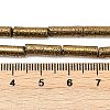 Electroplated Natural Lava Rock Beads Strands G-K388-03B-02-4