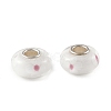 Lampwork & Brass Core European Beads LAMP-P019-01P-23-1