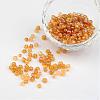 Transparent Rainbow Colours Round Glass Seed Beads X-SEED-A007-4mm-162B-1