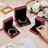 3Pcs 3 Styles PU Leather Jewelry Storage Boxes Sets with Velvet Inside CON-DC0001-05-3