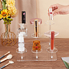 3-Tier Round Transparent Acrylic Toys Action Figures Display Riser Stands ODIS-WH0030-24B-3