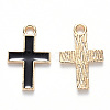 Alloy Enamel Pendants X-ENAM-S121-122B-1
