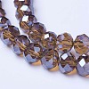 Electroplate Glass Beads Strands EGLA-A034-T6mm-A-4