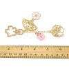 Alloy Enamel Pendant Keychains HJEW-FS00052-03-5