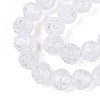 Transparent Crackle Glass Beads Strands GLAA-N053-10mm-11-3