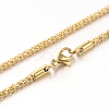 304 Stainless Steel Popcorn Chain Necklaces NJEW-J032-22-3