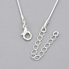 Brass Square Snake Chain Necklace Making MAK-T006-10A-S-2