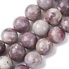 Natural Lepidolite/Purple Mica Stone Beads Strands G-A310-A01-16mm-2