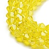 Transparent Electroplate Glass Beads Strands EGLA-A039-T4mm-A21-3