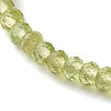 Natural Peridot Beaded Bracelets BJEW-JB06384-05-4
