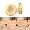 Rack Plating Brass Clear Cubic Zirconia Beads KK-M292-02G-03-3