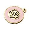 304 Stainless Steel Enamel Pendants STAS-I336-10G-2