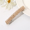 Glass Beaded Hair Barrettes PW-WG60883-07-1