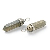 Natural Pyrite Pointed Pendants G-M378-01P-A37-3