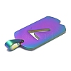 Ion Plating(IP) 304 Stainless Steel Pendants STAS-O127-A07-3