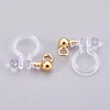 Stainless Steel Clip On Earring Findings X-STAS-P207-02G-2