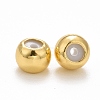 Rack Plating Brass Beads KK-C237-03C-2