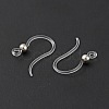 Transparent Resin Earring Hooks RESI-G050-01P-3