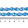 Transparent Electroplate Glass Beads Strands EGLA-N013-T10mm-B17-4
