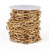PVD Vacuum Plating 304 Stainless Steel Paperclip Chains CHS-D027-02G-4