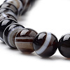 Natural Striped Agate/Banded Agate Beads Strands G-S259-04A-8mm-3