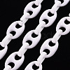 Handmade Opaque Acrylic Coffee Bean Chains CHAC-ZX0001-01K-1