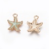 Alloy Enamel Pendants PALLOY-F224-10G-2