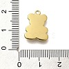 Ion Plating(IP) 304 Stainless Steel Pave Shell Pendants STAS-K263-62G-3