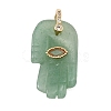 Natural Green Aventurine Carved Pendants GG-CBA5963-01J-NH-1