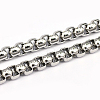 Tarnish Resistant 304 Stainless Steel Box Chains CHS-L001-29-7mm-1