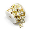 Wedding Dress Decorative Brass Rhinestone Chains CHC-R127-28-3