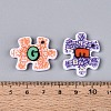 Printed Opaque Acrylic Pendants MACR-N018-11-4