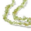 Natural Peridot Chip Beads Strands G-G905-09-4