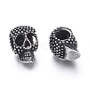 Halloween 304 Stainless Steel European Beads STAS-M274-117AS-2
