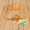 Bohemian Miyuki Beaded Hamsa Hand Charm Adjustable Women's Bracelets PZ5125-4