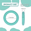 9Pcs Ring Food Grade Eco-Friendly Silicone Focal Beads JX895I-2