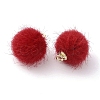 Faux Mink Fur Covered Pendants DIY-WH0401-92B-1