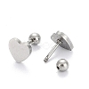 Tarnish Resistant 201 Stainless Steel Barbell Cartilage Earrings EJEW-R147-41-3