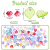 200Pcs 2 Styles Transparent Spray Painted Glass Beads GLAA-PH0004-45-5