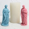 3D Buddhist Woman DIY Food Grade Silicone Statue Candle Molds PW-WG89310-01-2