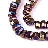 Electroplate Transparent Glass Beads Strands EGLA-N022-09A-B01-3