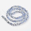 Electroplate Glass Beads Strands EGLA-A034-J4mm-M07-2