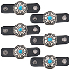 6Pcs PU Leather with Alloy Scarf Clips FIND-CL0001-84A-1