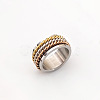 Retro Rotatable 304 Stainless Steel Finger Rings FS-WG84C22-39-1