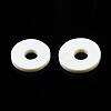 Flat Round Handmade Polymer Clay Beads CLAY-R067-10mm-21-6